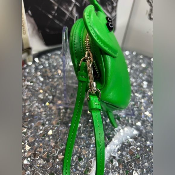 Kate Spade Shelly Crab Wristlet in green smooth leather NWOT - Picture 7 of 13